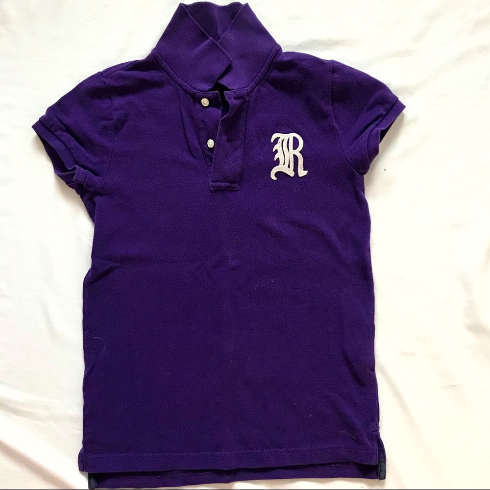 Ralph Lauren Rugby Purple Vintage-look Polo